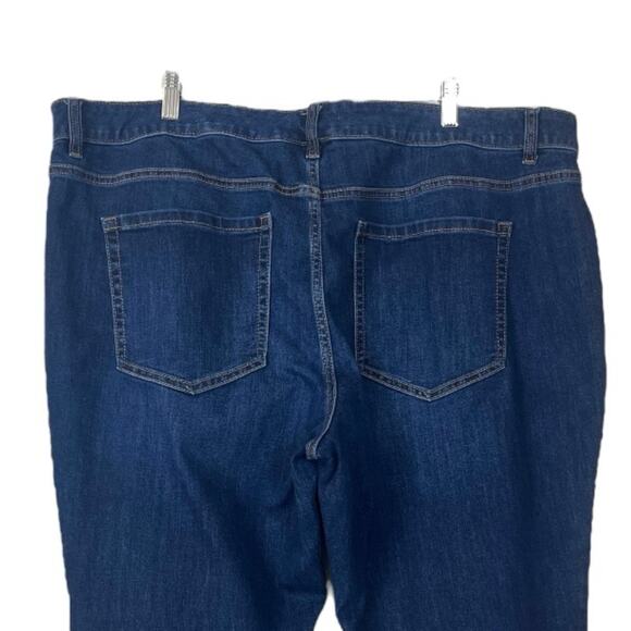 Lane Bryant Jeans Mid Rise Girlfriend Crop Flexmagic Waist Women’s Plus Size 22 - Picture 4 of 6